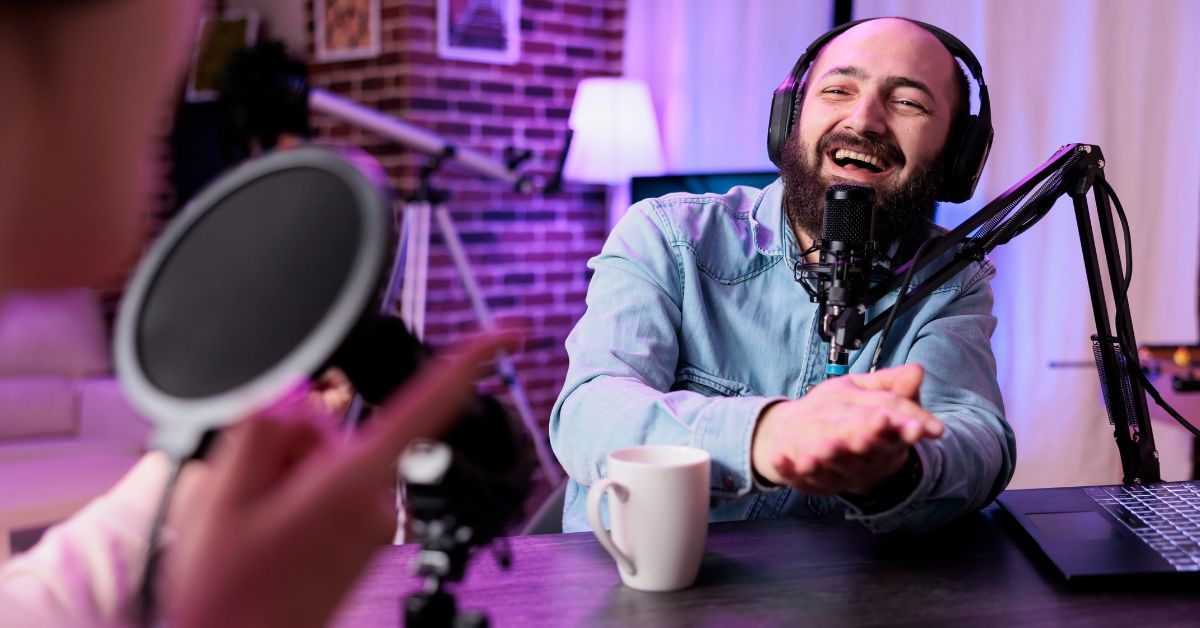 Author on podcast