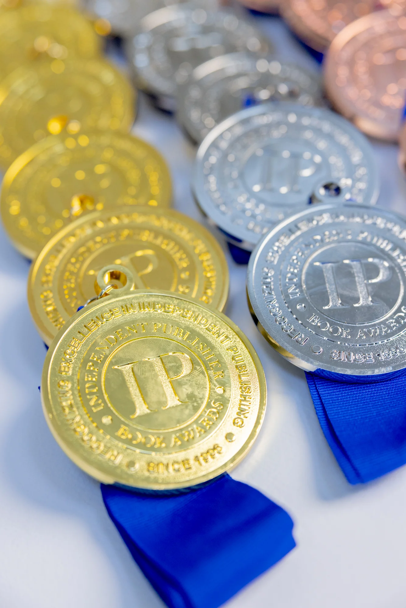 Ippy gold silver bronze medals